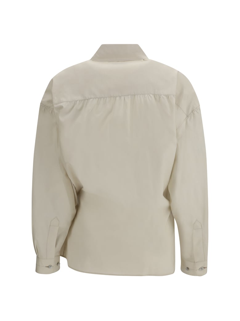 shirt cotton-blend light cream by Selfnex