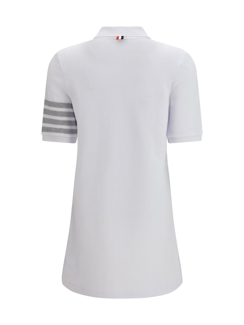 piqué polo dress white by Selfnex