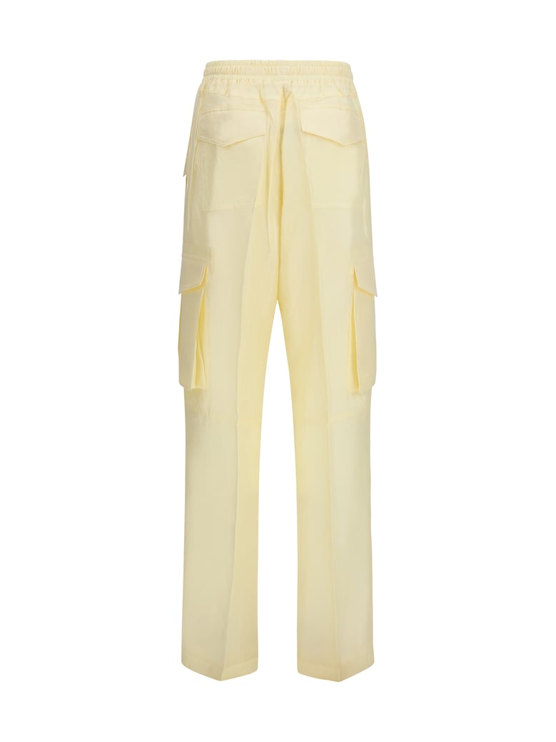 silk cargo pants vanilla by Selfnex