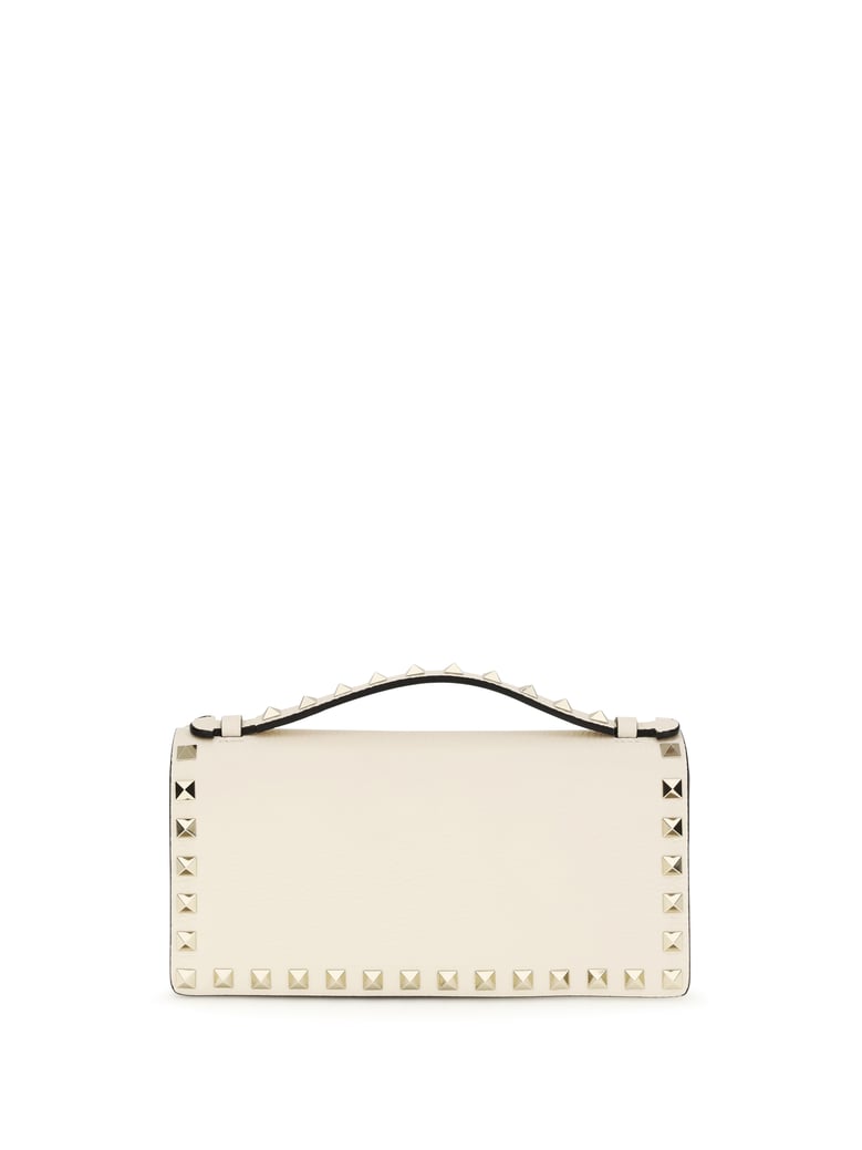 chain wallet rockstud light ivory by Selfnex