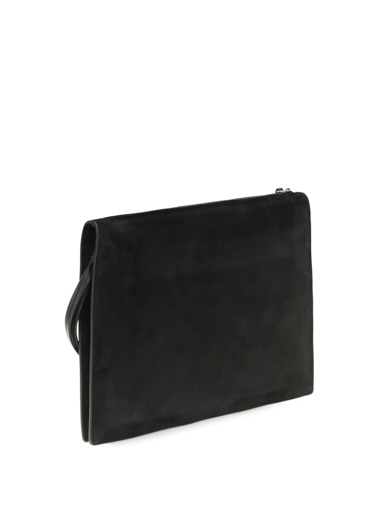 clutch glove suede black/silver by Selfnex