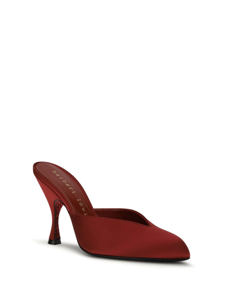 mules sitting pretty beth red by Selfnex