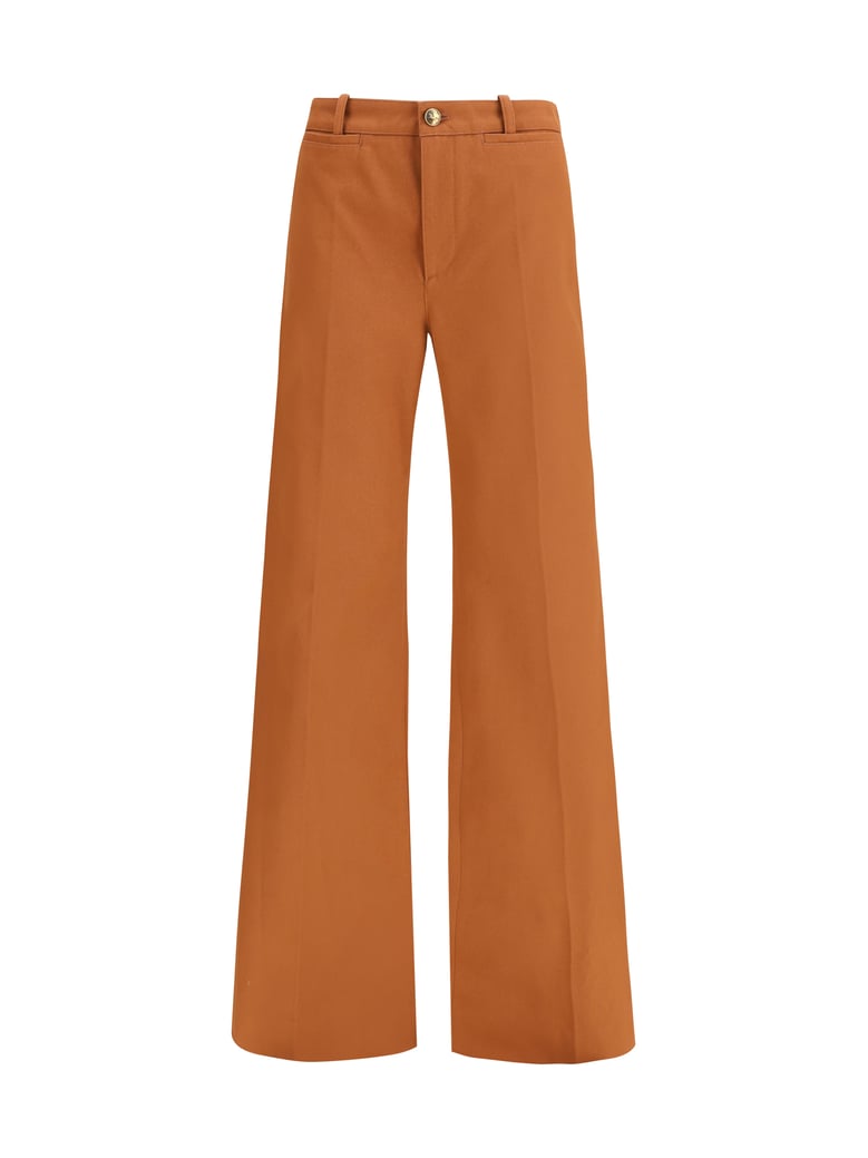 flare denim jeans nougat by Selfnex