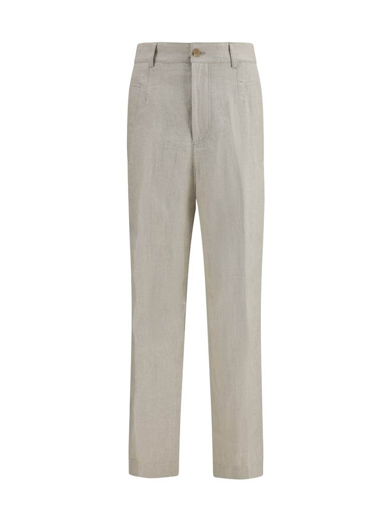 trousers linen-cotton off white by Selfnex