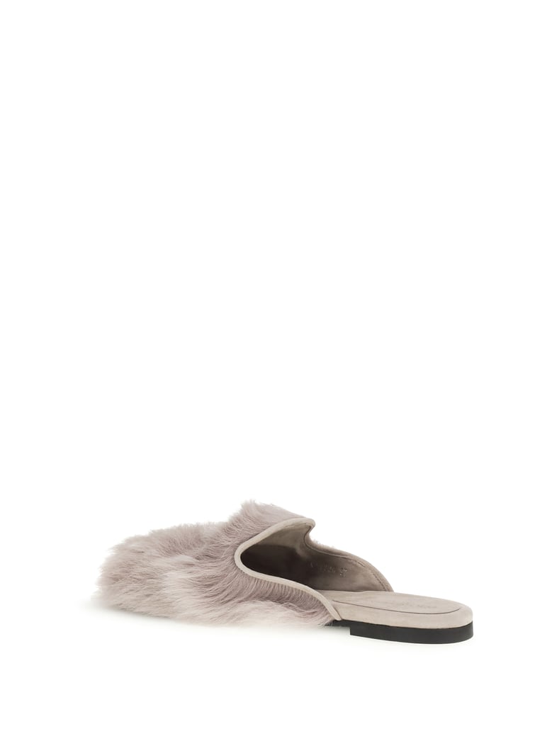 mules sheepskin grey by Selfnex
