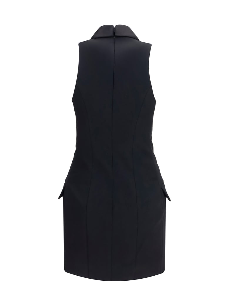 dress grain de poudre belted black by Selfnex