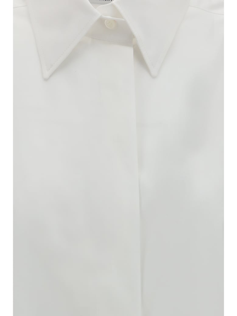 shirt backless cotton white by Selfnex