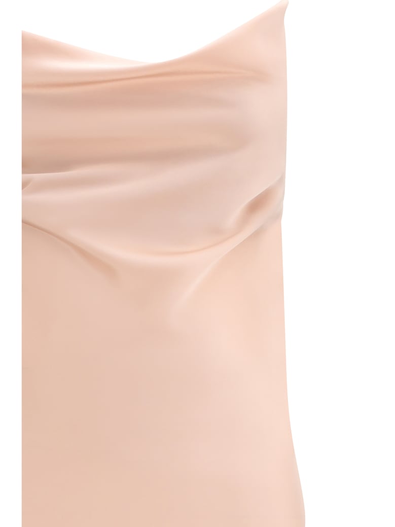 dress farro satin mahogany pink by Selfnex