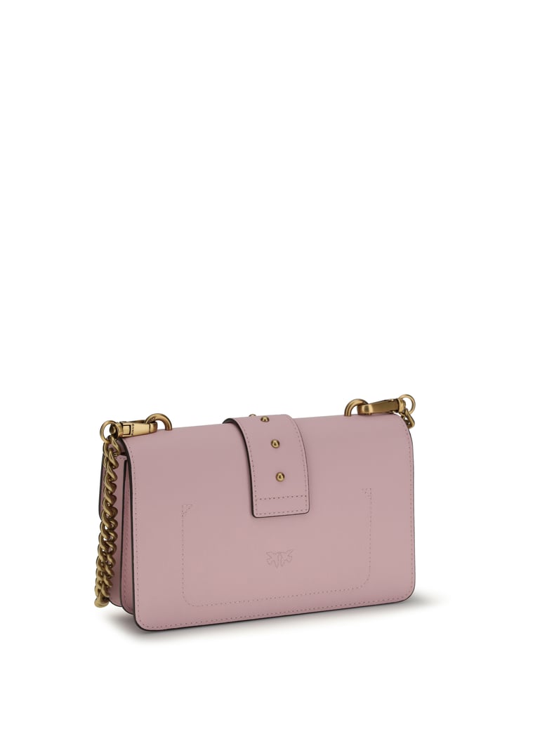 shoulder bag love one light pink/antique gold by Selfnex