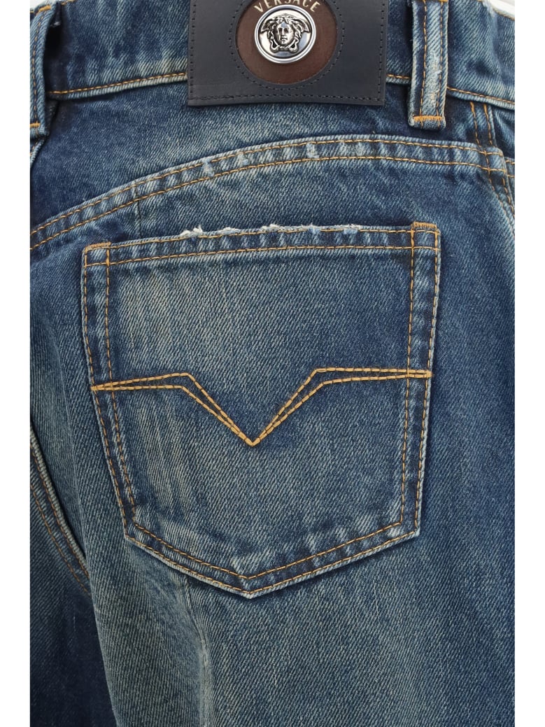 denim jeans straight-leg dirty blue by Selfnex