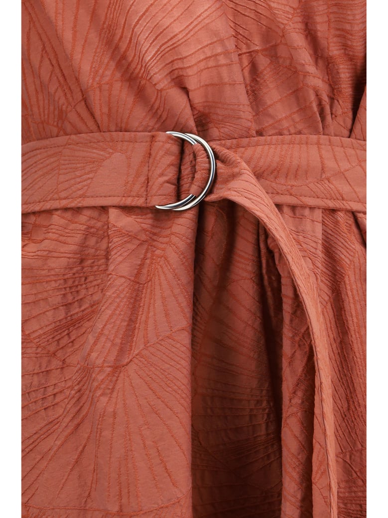 midi dress orange flame by Selfnex