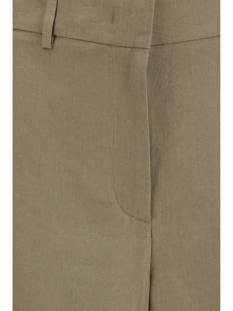 pants linen smoky quartz by Selfnex