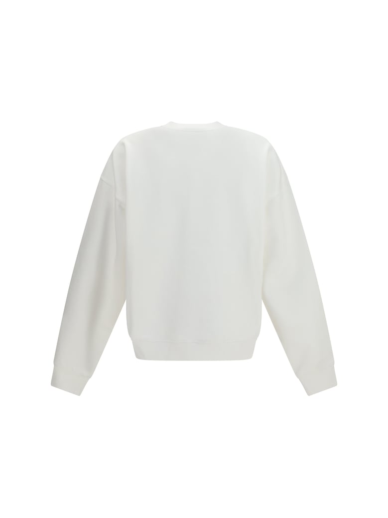 cotton crew neck sweatshirt white by Selfnex