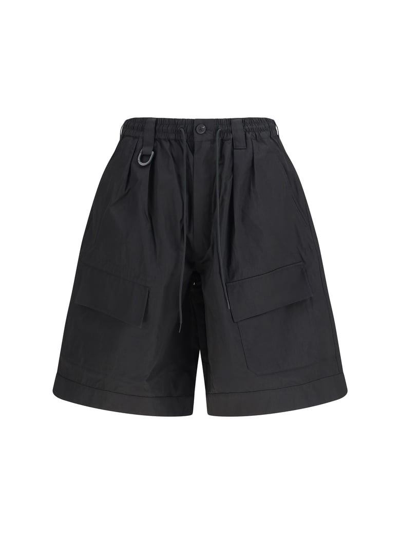 cargo bermuda shorts black by Selfnex