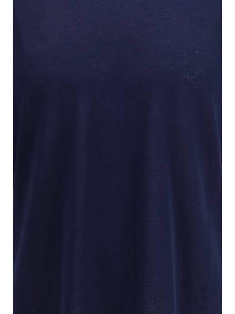 cotton knitted t-shirt navy by Selfnex