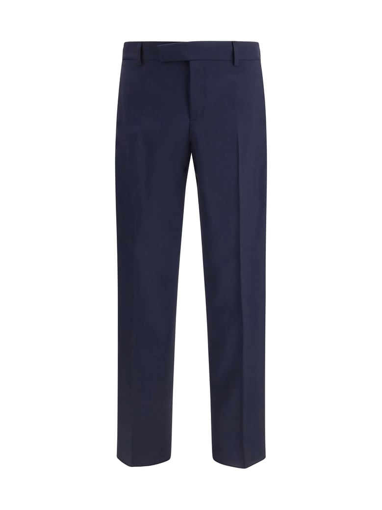 tailored pants dark blue wool by Selfnex