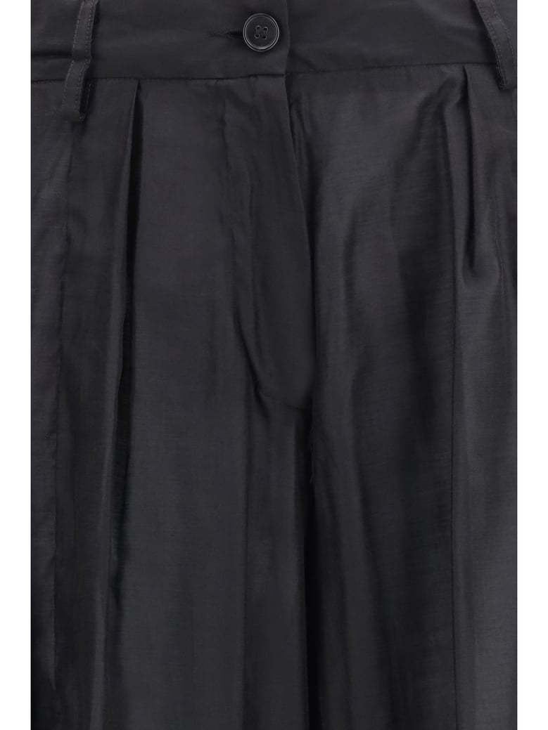 pants, lightweight muslin — black by Selfnex