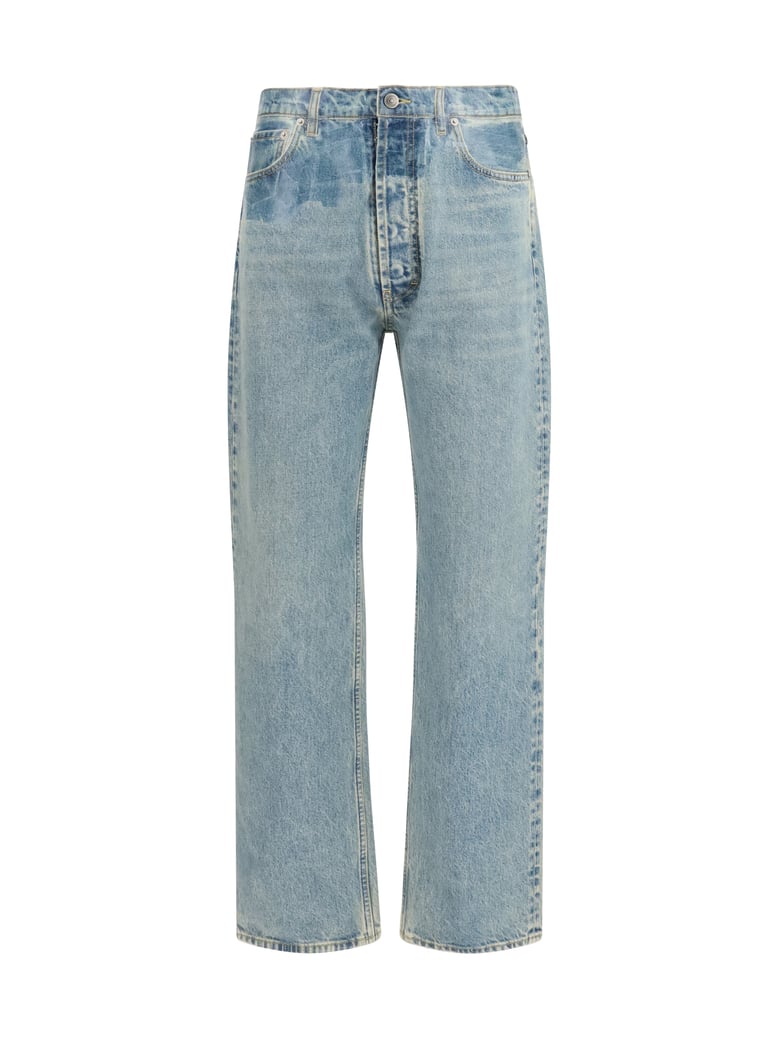 belt-loop jeans ice blue by Selfnex