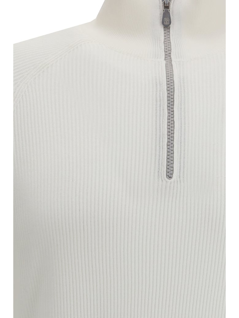 cotton sweater with high neckline by Selfnex