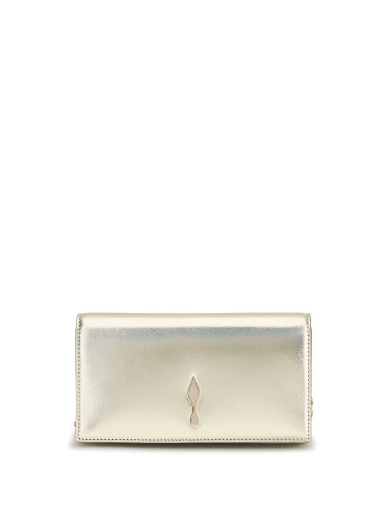 clutch bettina platinum/gold laminated leather by Selfnex