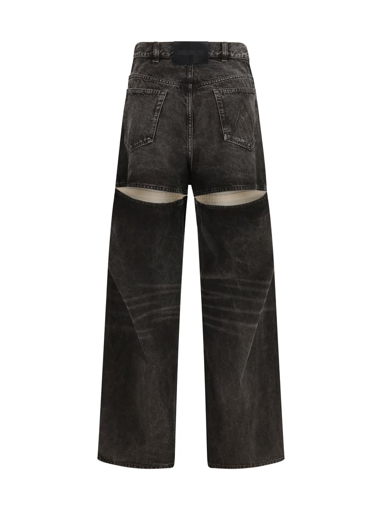 jeans cut-out black/white by Selfnex