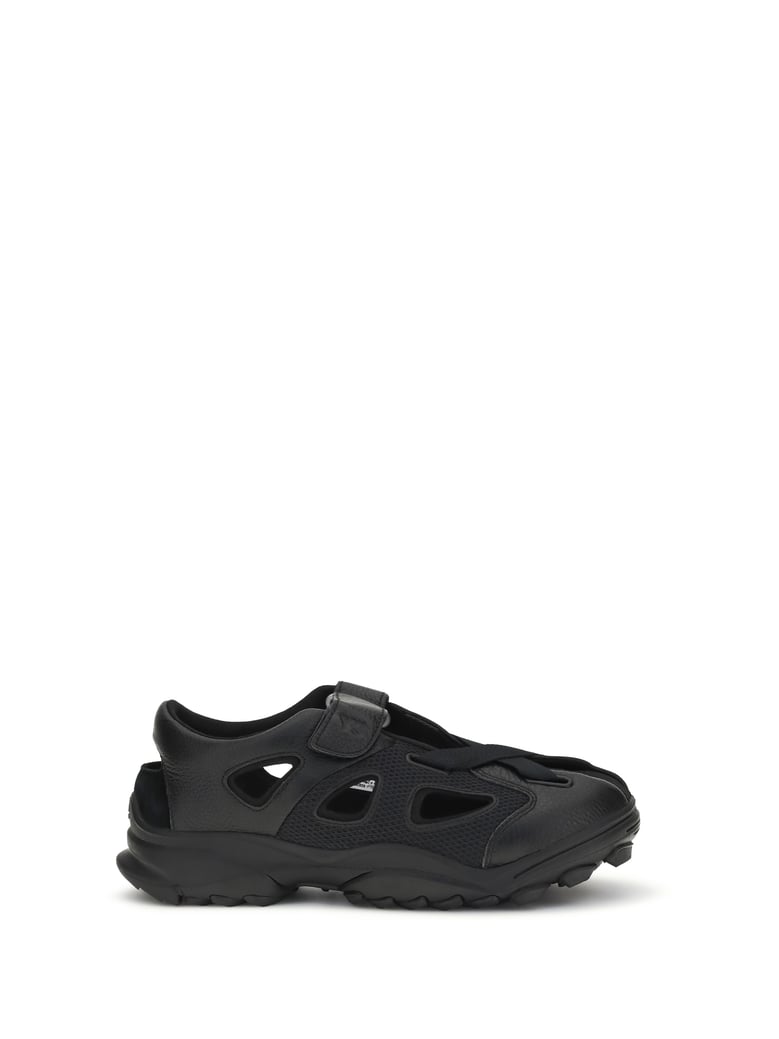 sandals gsg9 black leather by Selfnex