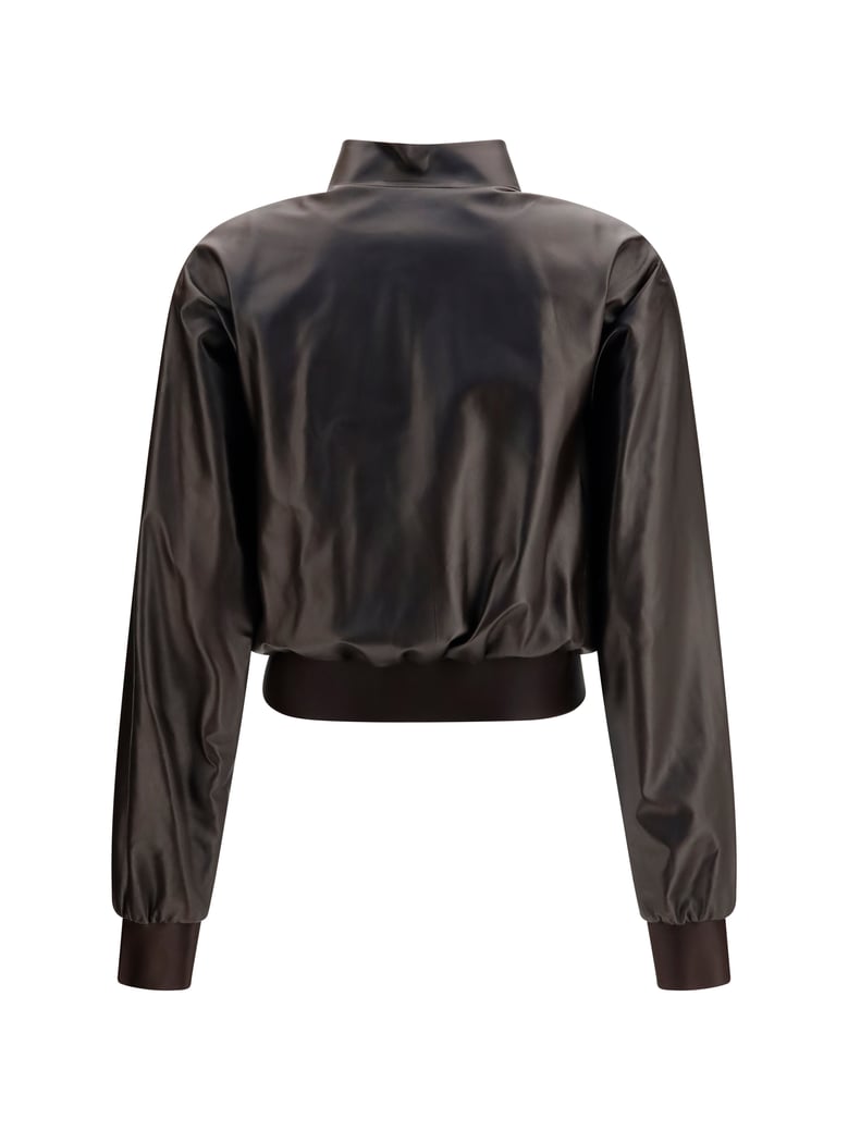 bomber jacket soft nappa dark chocolate by Selfnex