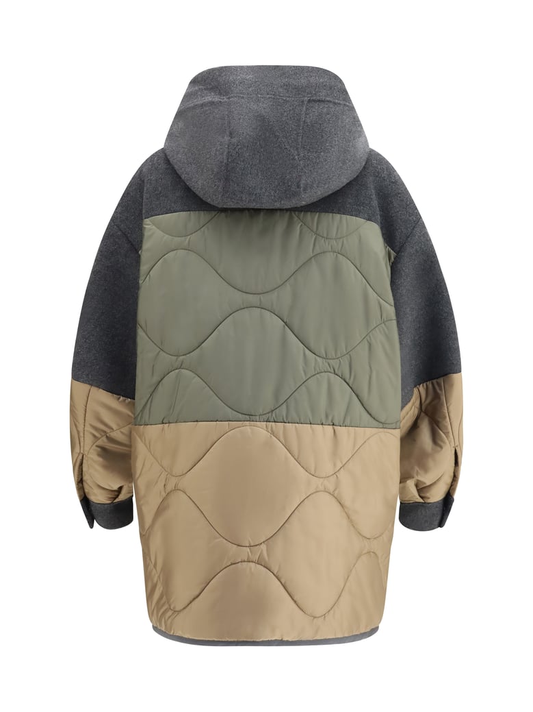 jacket in anthracite wool-blend by Selfnex