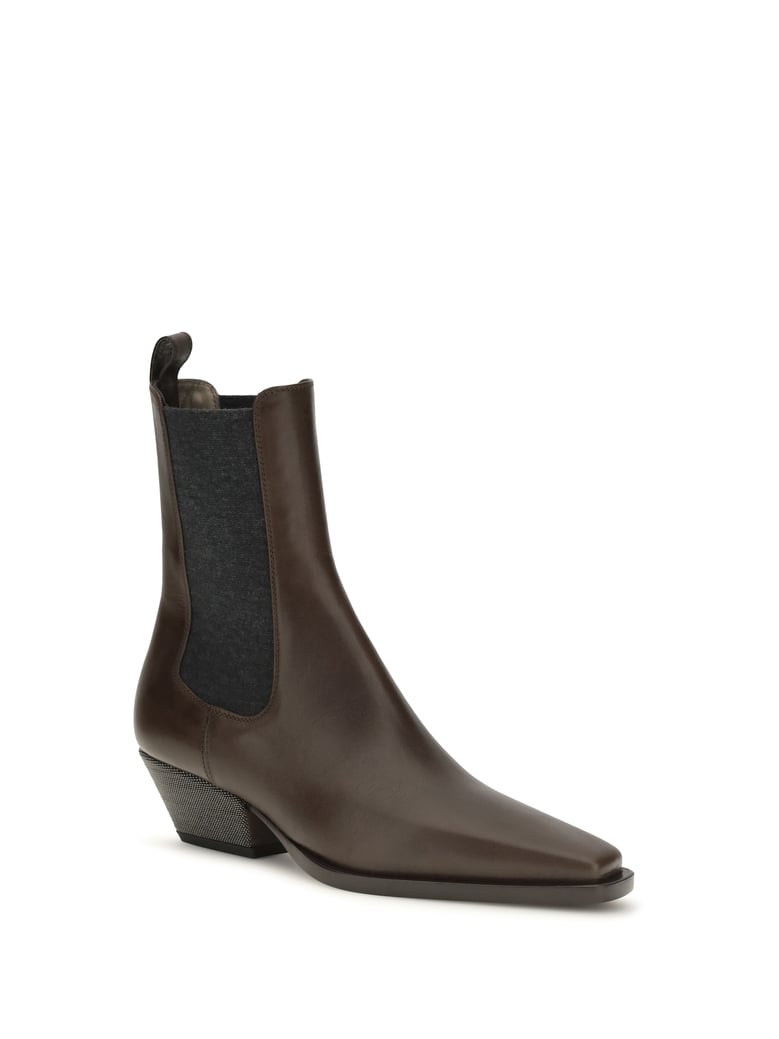 leather ankle boots by Selfnex