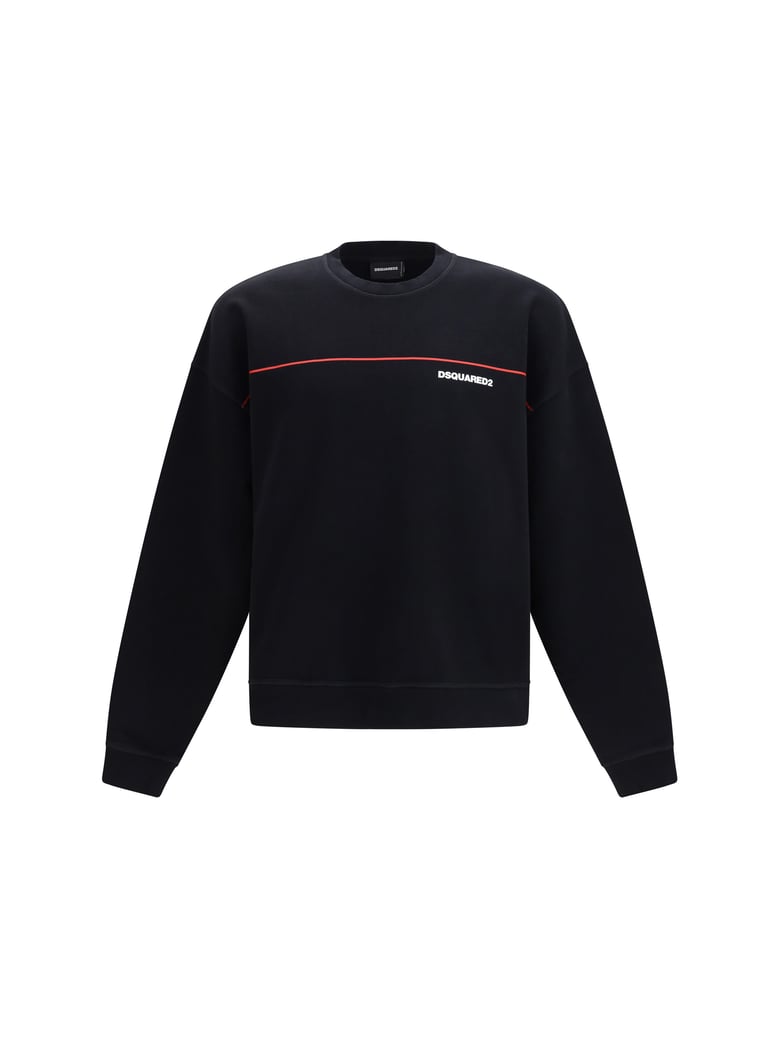 sweatshirt cotton crew neck black by Selfnex