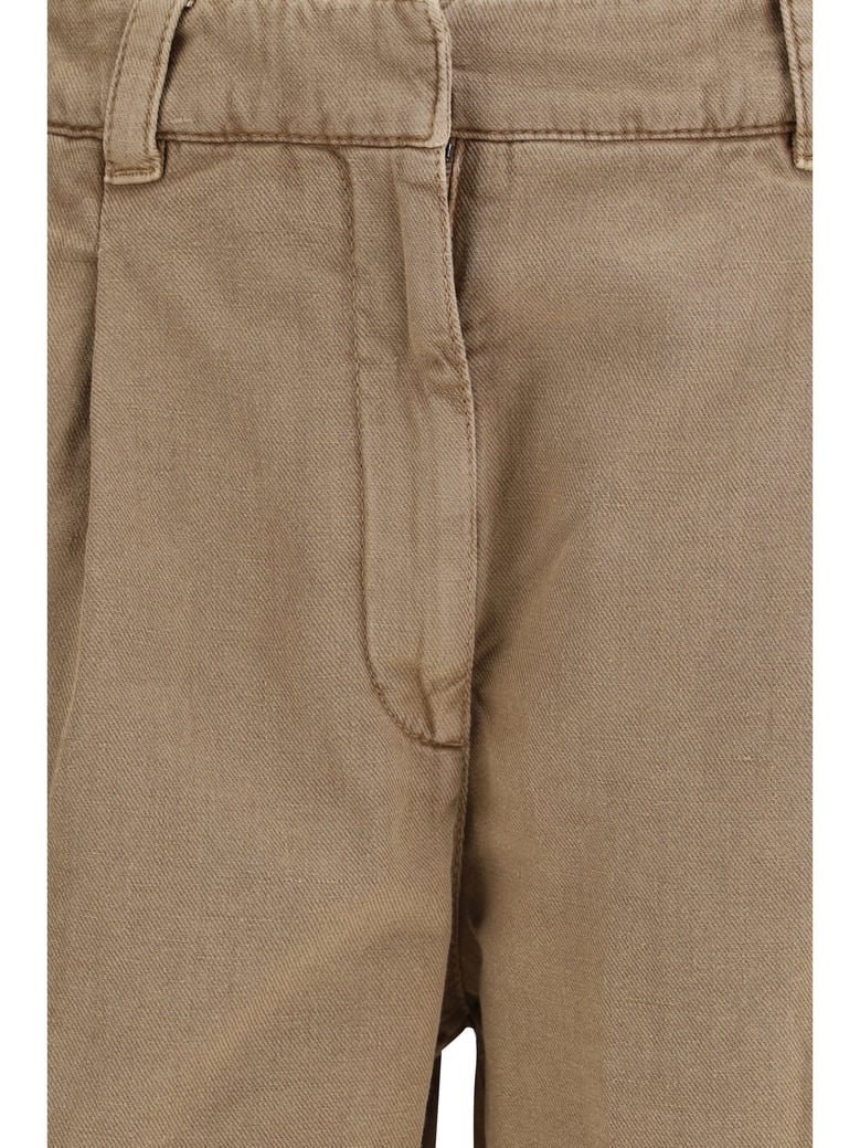 linen shorts warm amber by Selfnex