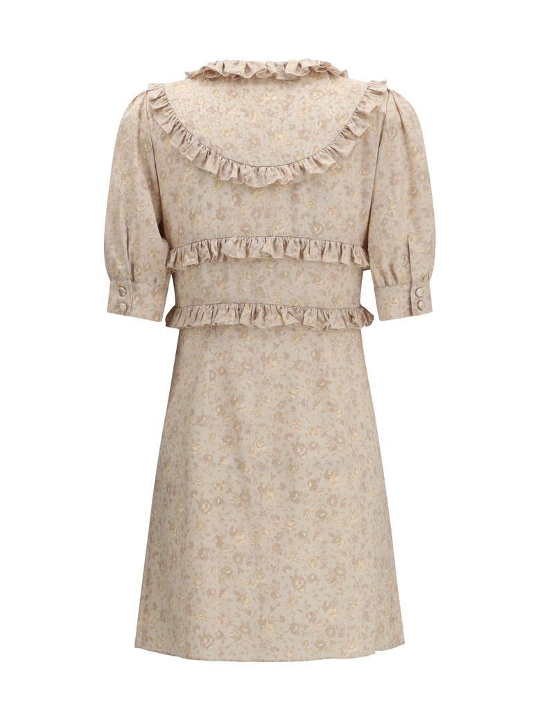 dress in cream silk by Selfnex