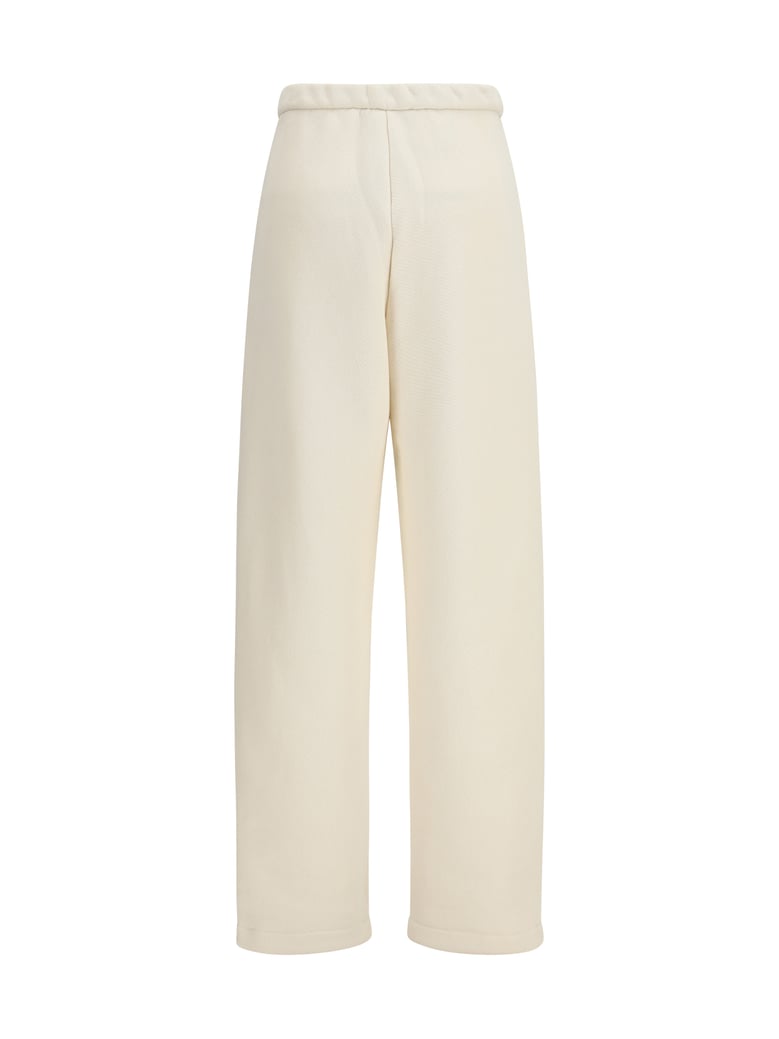 wide-leg dente pants ivory by Selfnex