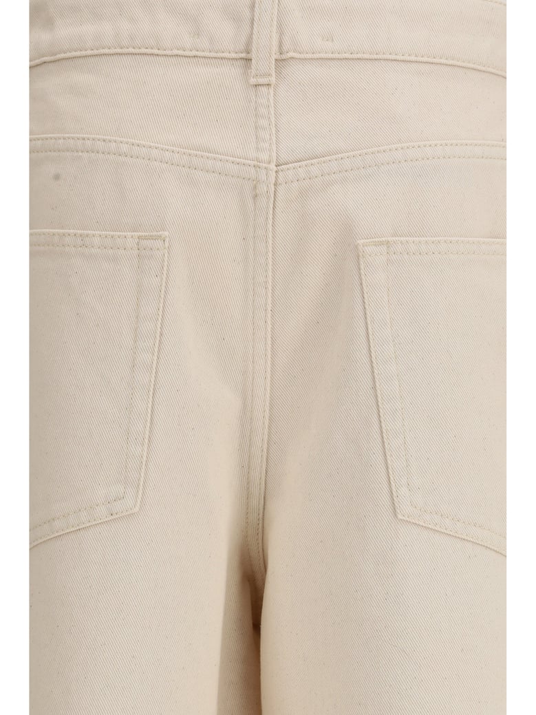 baggy fit jeans ecru by Selfnex