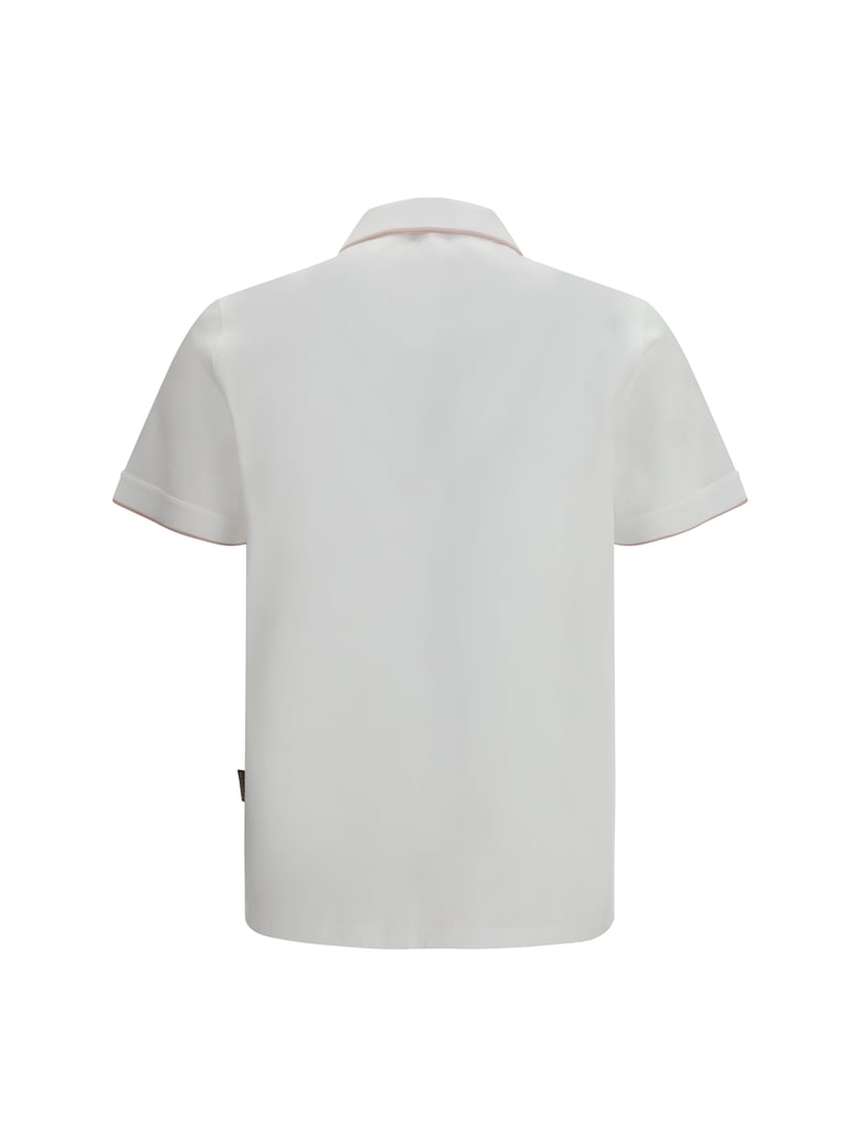polo shirt bradley-jcl white/flamingo by Selfnex