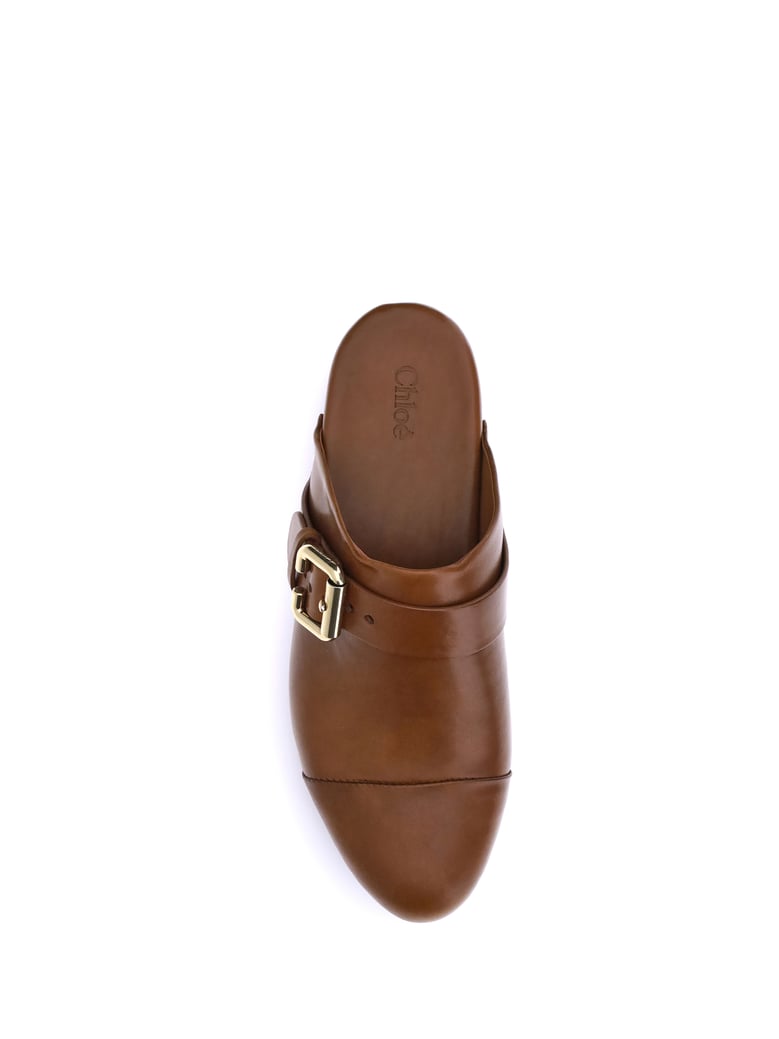 mules jeannette ginger brown by Selfnex