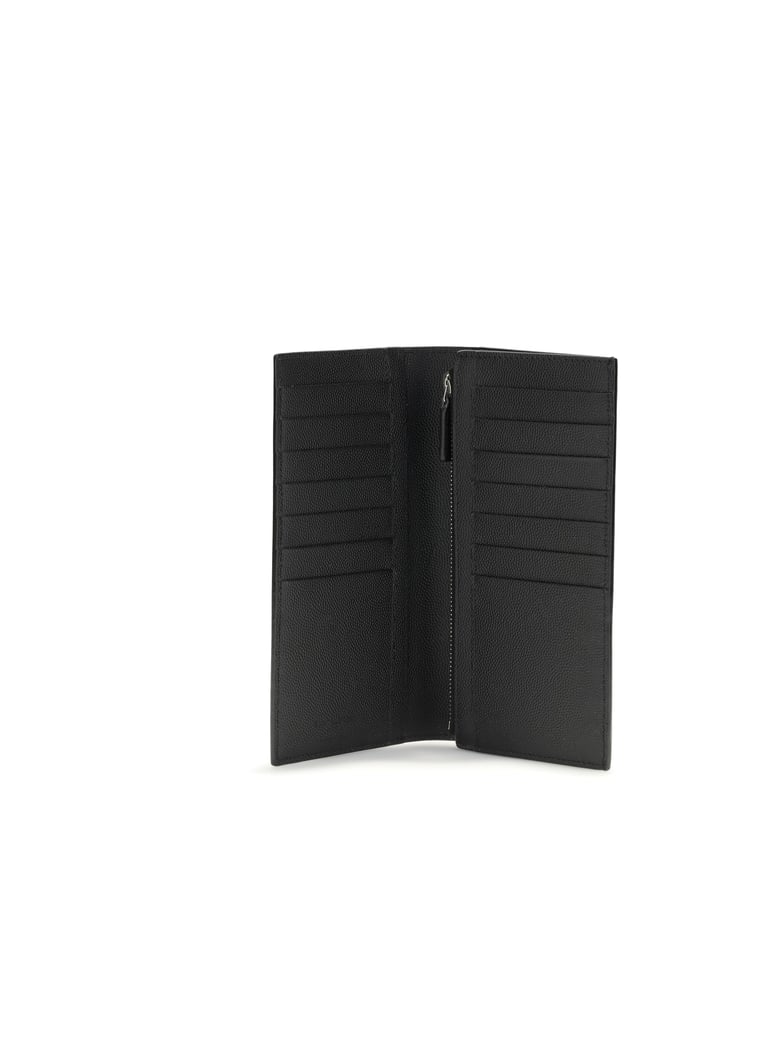 wallet grained leather black by Selfnex