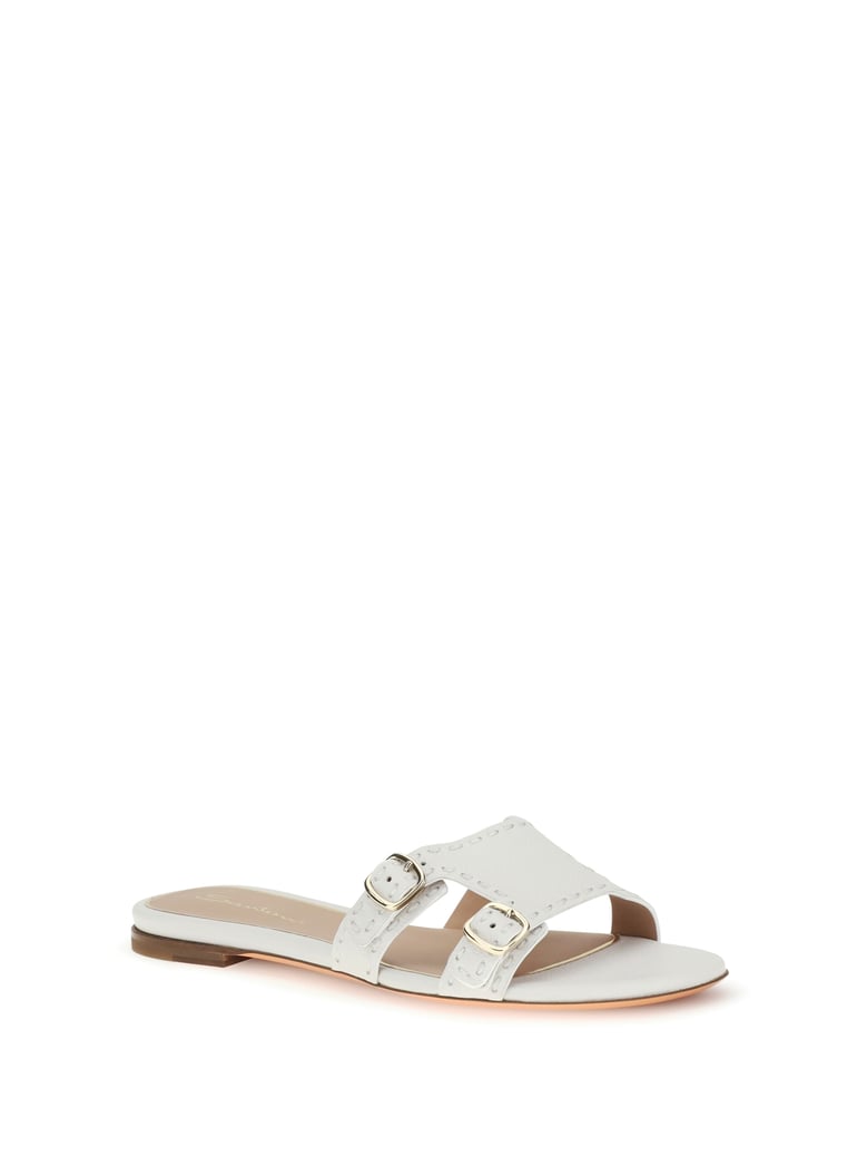 sandals leather white by Selfnex