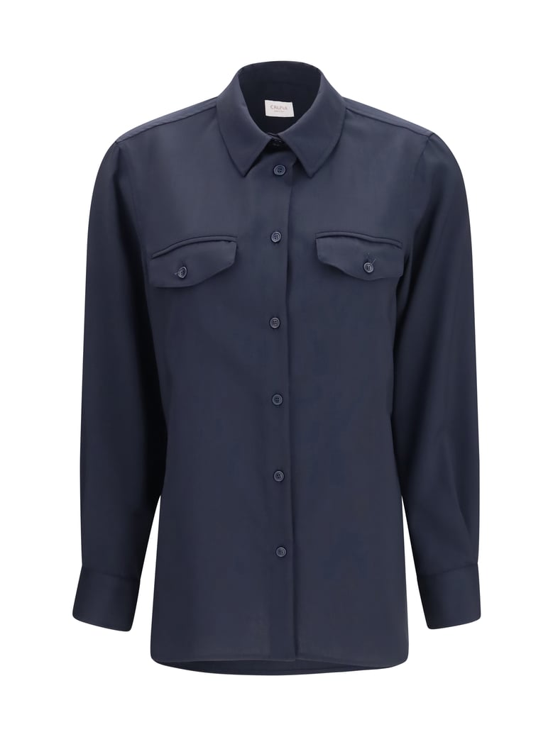 overshirt virgin wool midnight blue by Selfnex