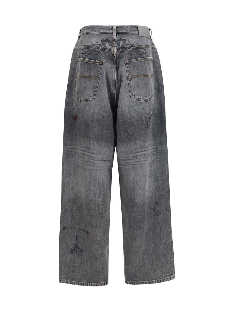 baggy trousers tattoo multicolour by Selfnex