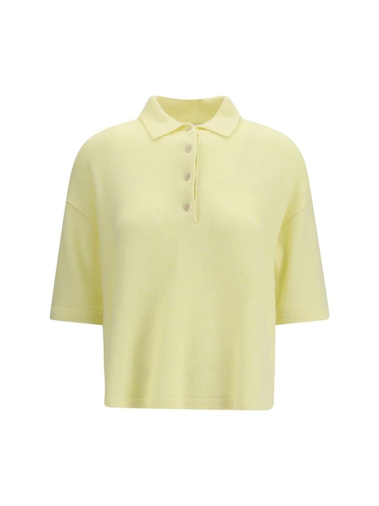 polo-neck sweater yellow by Selfnex