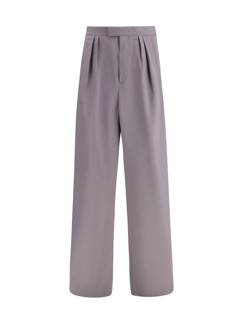 trousers preaches bis wool-mohair grey by Selfnex