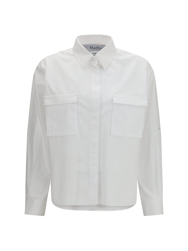 cotton shirt optical white by Selfnex