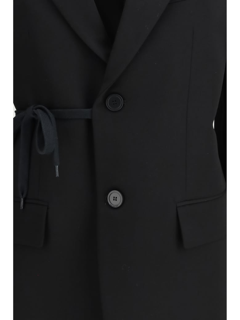 tailored jacket barathea wool black by Selfnex