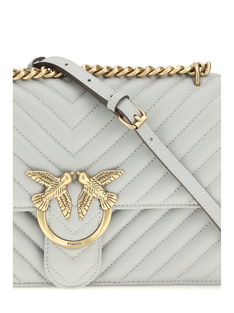 shoulder bag love one classic pearl grey by Selfnex