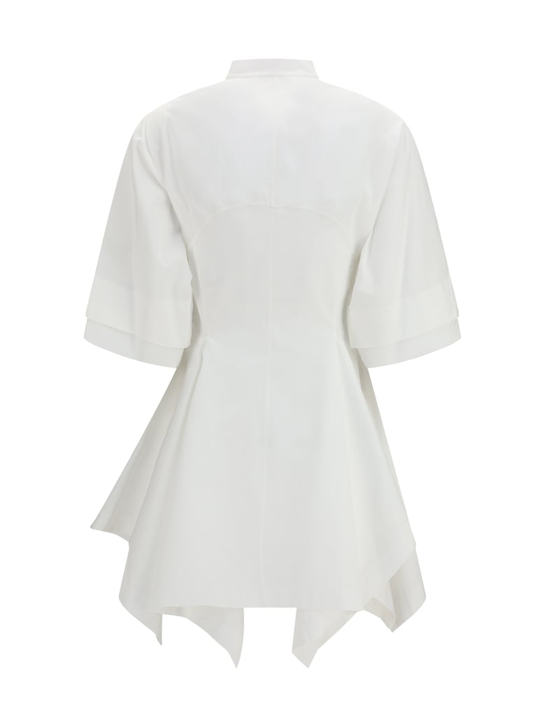 dress panelled poplin white by Selfnex