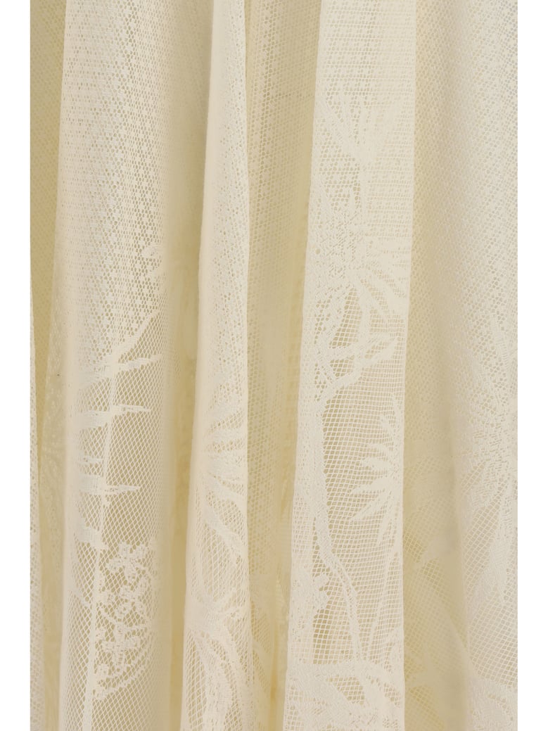 skirt embroidered cream by Selfnex