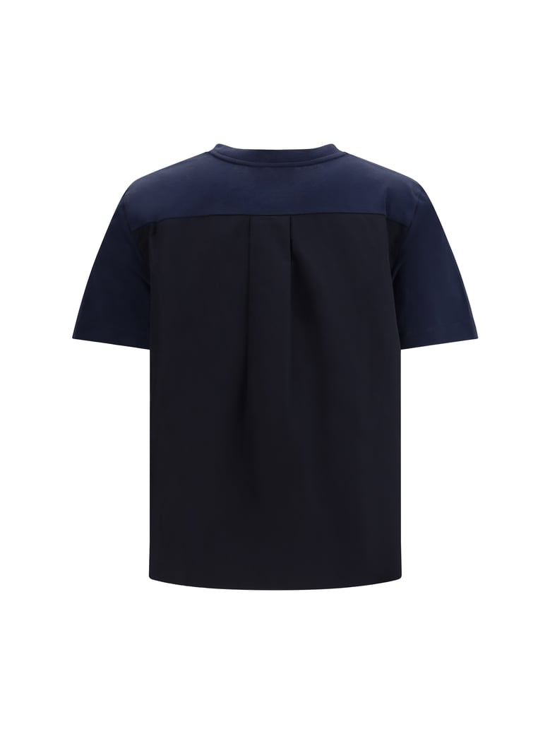 t-shirt embroidered logo blue/black by Selfnex