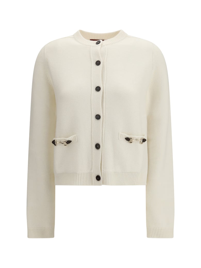 cardigan wool and cashmere white/mix by Selfnex