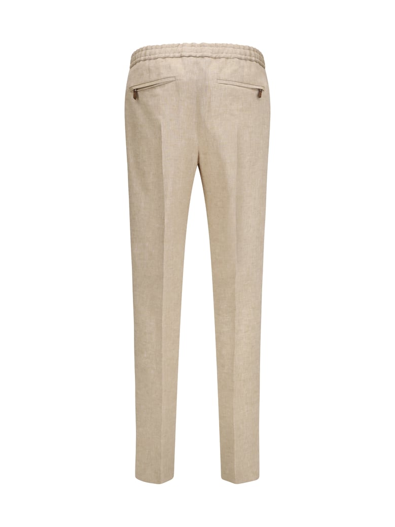 linen pants warm beige by Selfnex